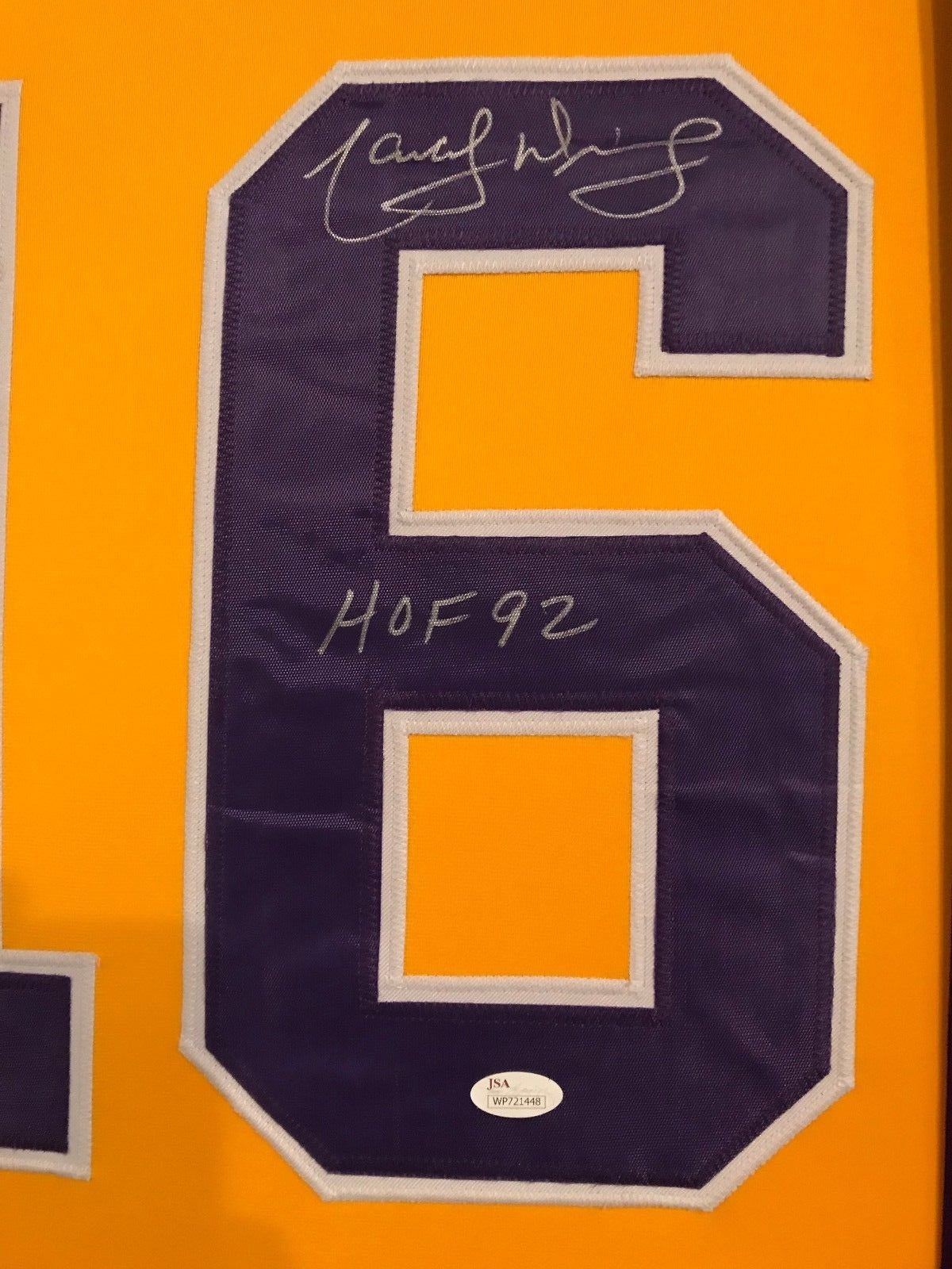 Framed Marcel Dionne Autographed Signed Inscribed L.A. Kings Jersey Jsa Coa