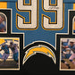 Framed San Diego Chargers Joey Bosa Autographed Signed Jersey Jsa Coa