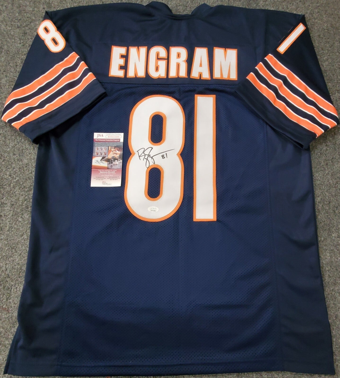 Chicago Bears Bobby Engram Autographed Signed Jersey Jsa  Coa
