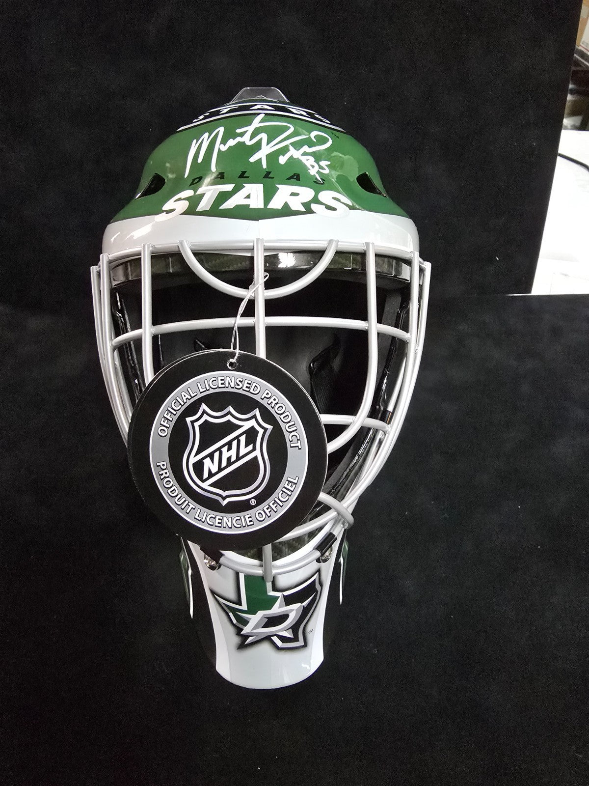 Dallas Stars Marty Turco Signed Replica Helmet Jsa Coa