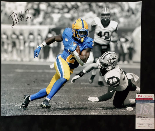 Pitt Panthers Israel "Izzy" Abanikanda  Autographed Signed 16X20 Photo Jsa Coa