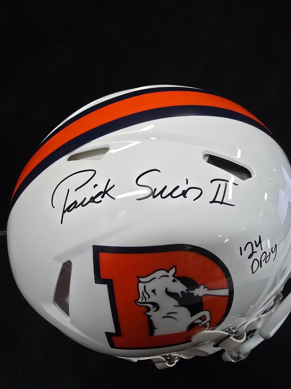 Denver Broncos Pat Surtain Ii Signed Insc Authentic Full Size Helmet Beckett