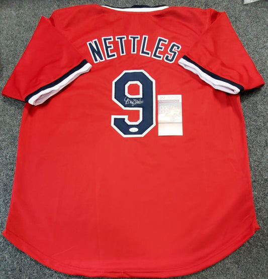 Cleveland Baseball Style Graig Nettles Autographed Signed Custom Jersey Jsa Coa
