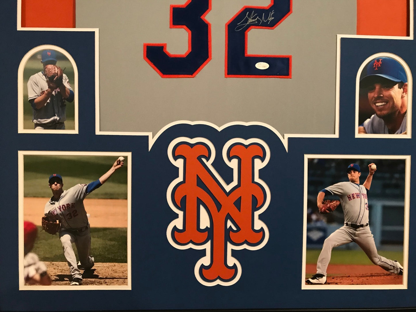 Framed Steven Matz Autographed Signed N.Y. Mets Jersey Jsa Coa