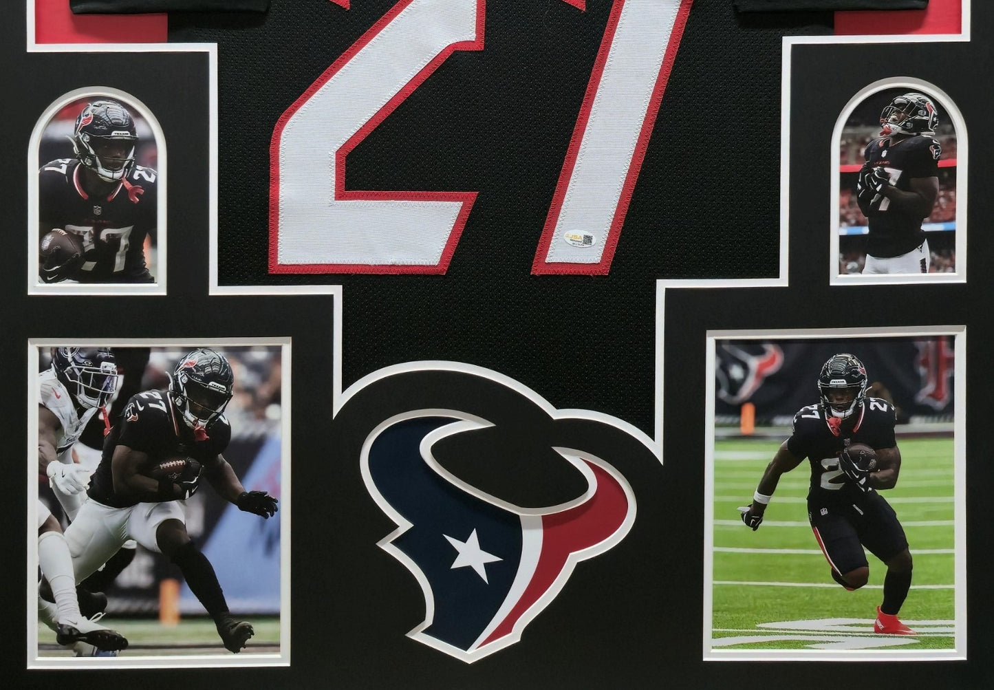 Framed Houston Texans Woody Marks Autographed Signed Jersey Jsa Coa