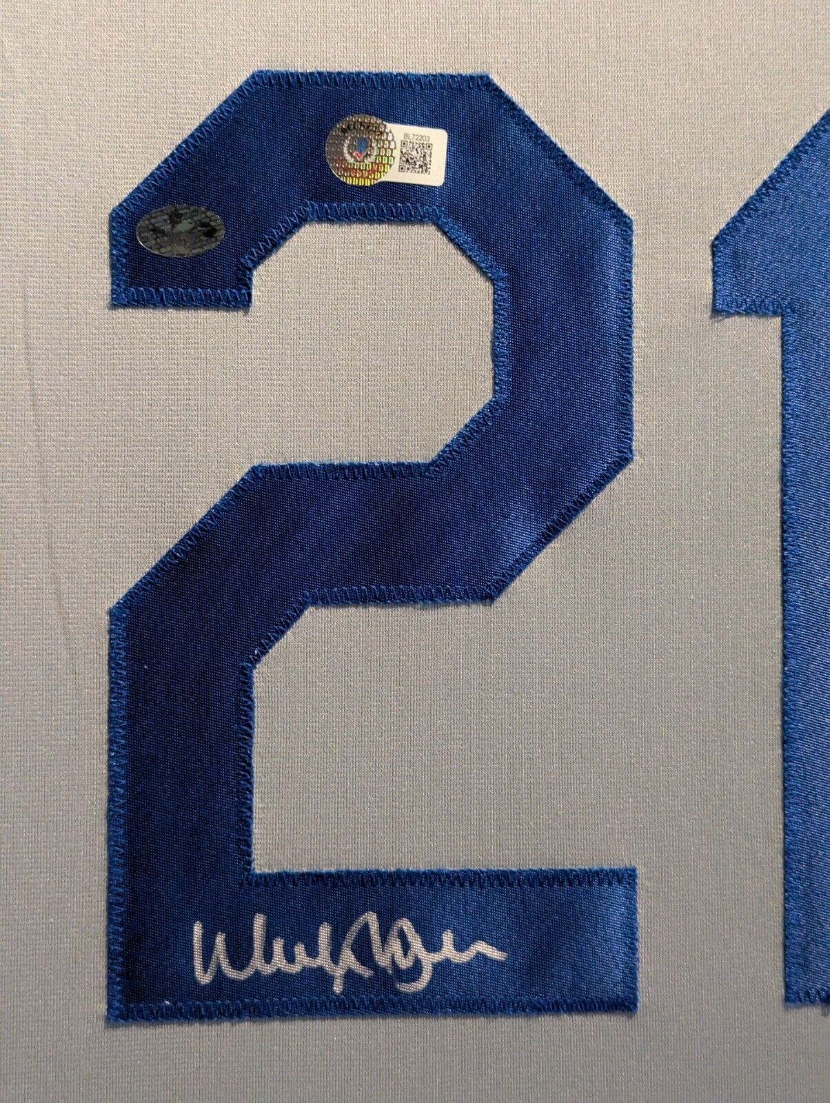 Framed Walker Buehler Autographed Signed La Dodgers Jersey Beckett Holo
