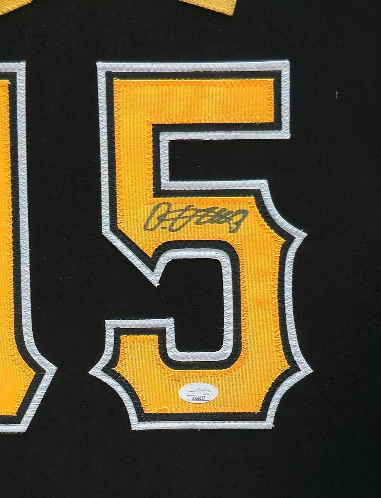Framed Pittsburgh Pirates Oneil Cruz Autographed Signed Jersey Jsa Coa