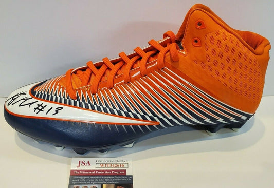 Denver Broncos Kj Hamler Autographed Signed Nike Cleat Jsa Coa