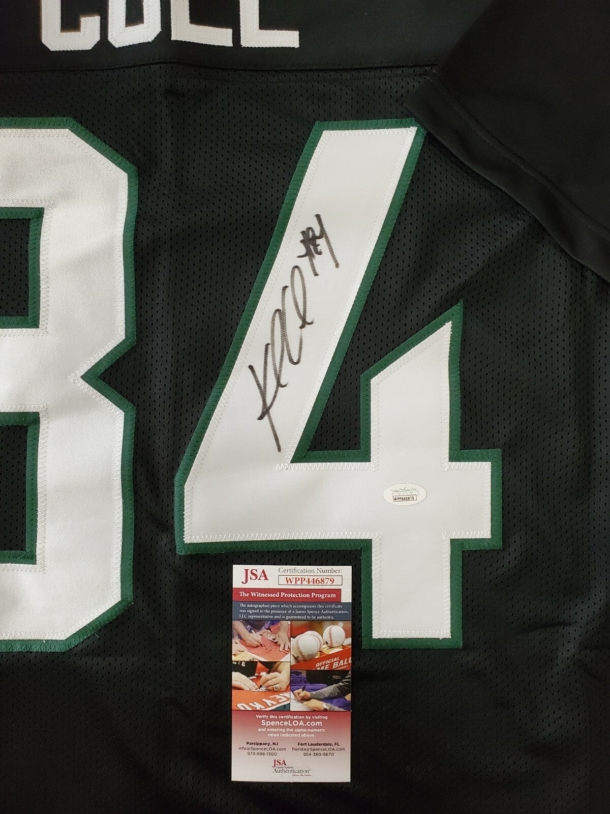 N.Y. Jets Keelan Cole Autographed Signed Jersey Jsa Coa