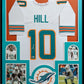 Framed Miami Dolphins Tyreek Hill Autographed Signed Jersey Beckett Holo