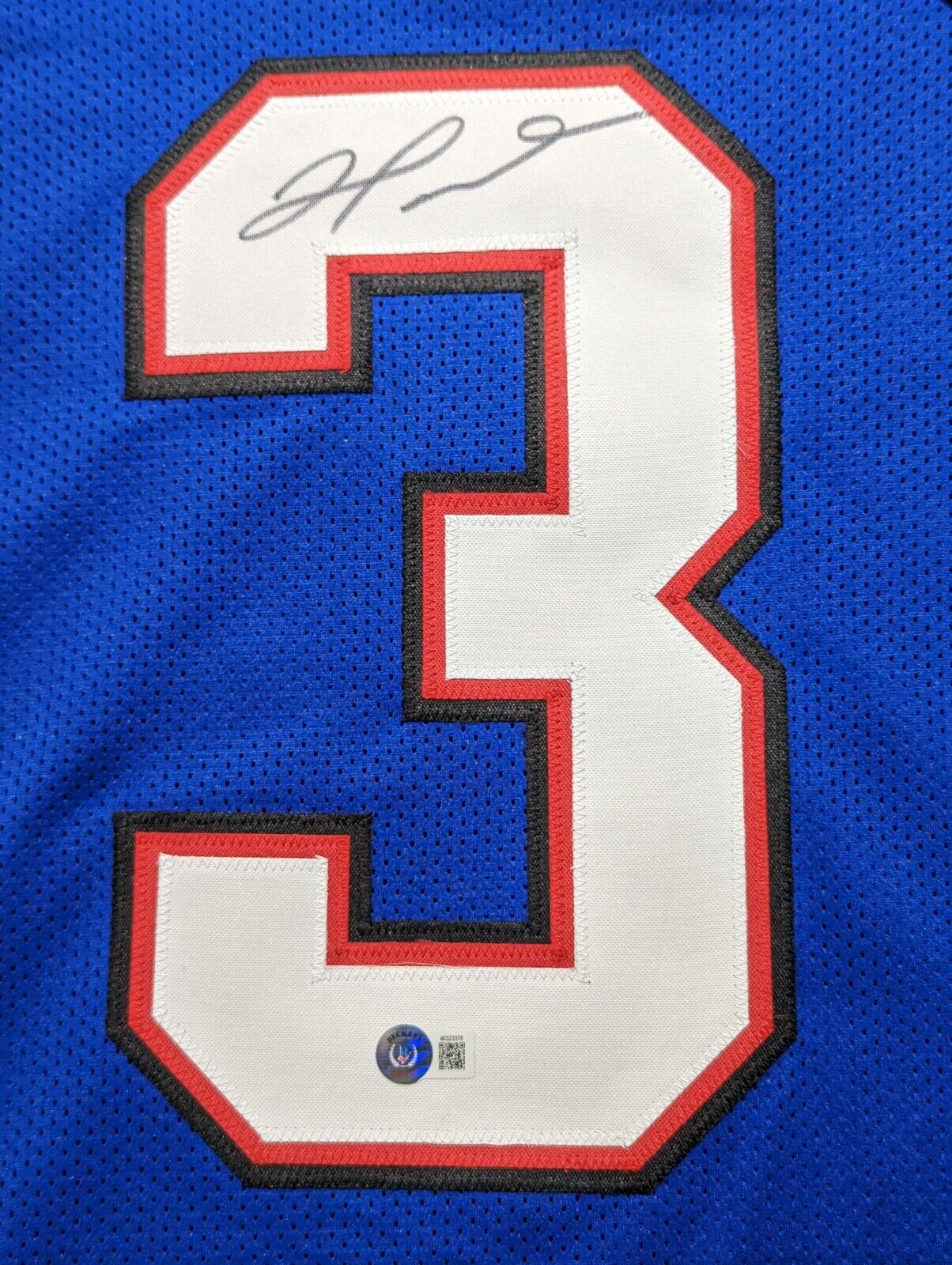 MVP Authentics Buffalo Bills Damar Hamlin Autographed Signed Jersey Beckett Holo 157.50 sports jersey framing , jersey framing