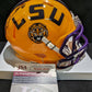 Lsu Tigers Patrick Queen Autographed Speed Mini Helmet Jsa Coa