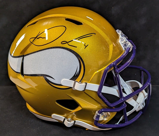 MVP Authentics Minnesota Vikings Dalvin Cook Signed Full Size Flash Replica Helmet Jsa Coa 337.50 sports jersey framing , jersey framing