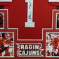 MVP Authentics Framed Louisiana Ragin Cajuns Brian Mitchell Autographed Inscribed Jersey Jsa 540 sports jersey framing , jersey framing