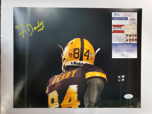 Arizona State Sun Devils Frank Darby Autographed Signed 11X14 Photo Jsa Coa