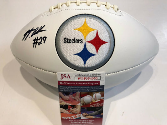 Marcus Allen Autographed Signed Pittsburgh Steelers Logo Football Jsa Coa