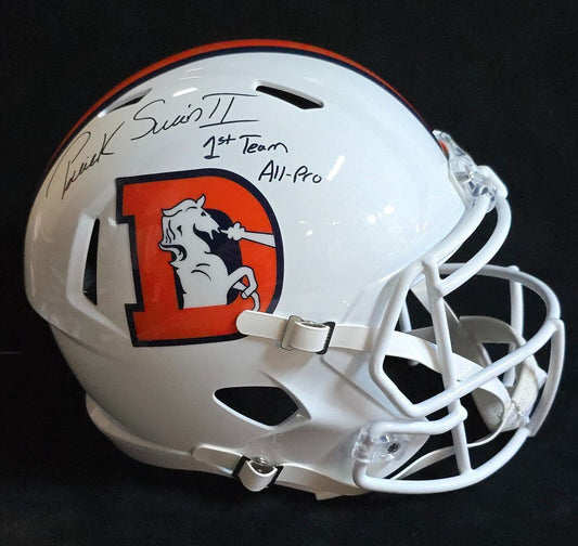 Denver Broncos Pat Surtain Ii Signed Insc Replica Full Size Helmet Beckett