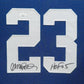 Suede Framed Chicago Cubs Ryne Sandberg Autographed Inscribed Jersey Jsa Coa
