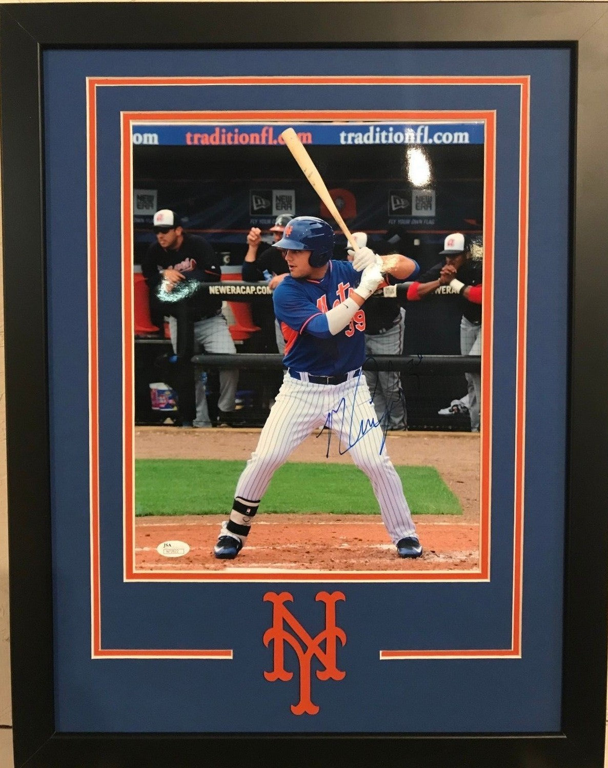 Framed Signed Michael Conforto N.Y. Mets 11X14 Photo Jsa Coa