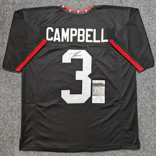 Georgia Bulldogs Tyson Campbell Autographed Signed Jersey Jsa Coa