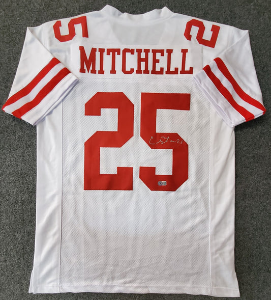 San Francisco 49Ers Elijah Mitchell Autographed Signed Jersey Beckett Holo
