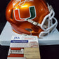 MVP Authentics Miami Hurricanes Brevin Jordan Autographed Signed Flash Mini Helmet Jsa Coa 112.50 sports jersey framing , jersey framing