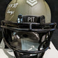 Pittsburgh Steelers Rocky Bleier Signed Inscribed Salute Mini Helmet Bas Holo