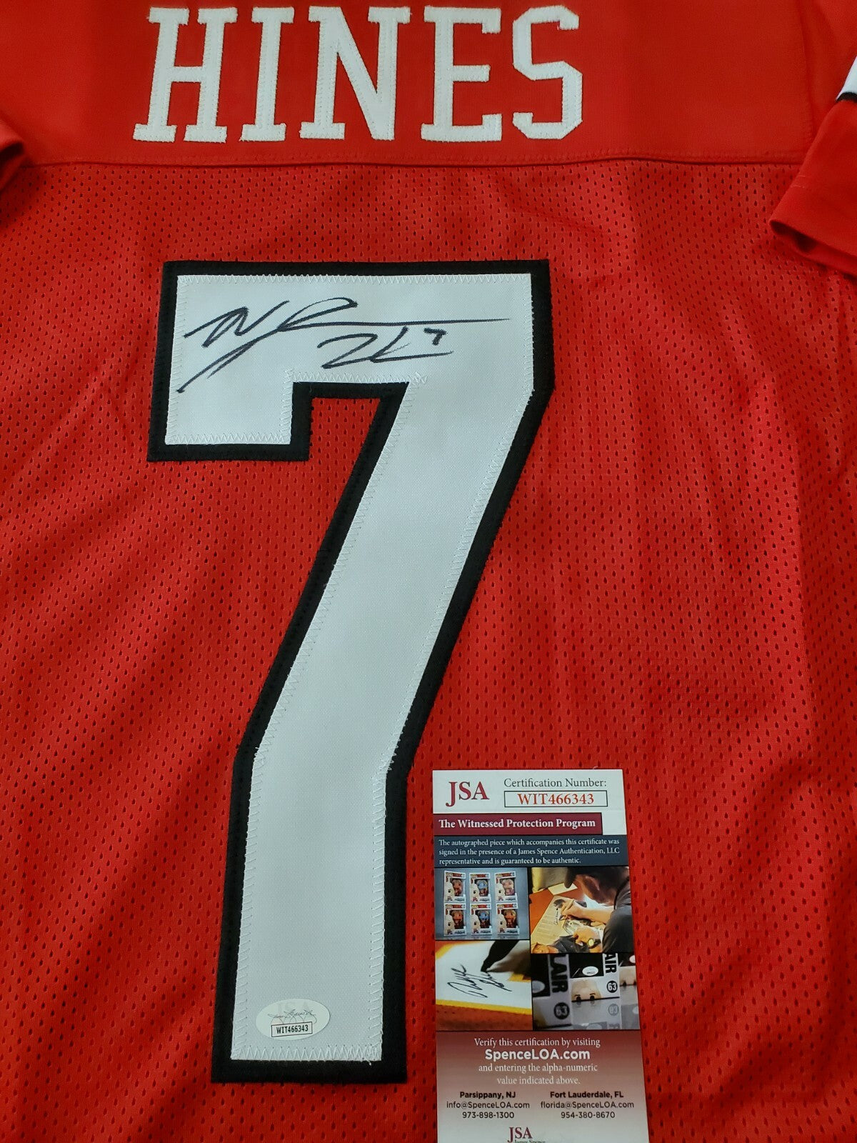 Nc State Nyheim Hines Autographed Signed Jersey Jsa Coa