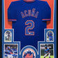 Framed New York Mets Luisangel Acuna Autographed Signed Jersey Jsa Coa