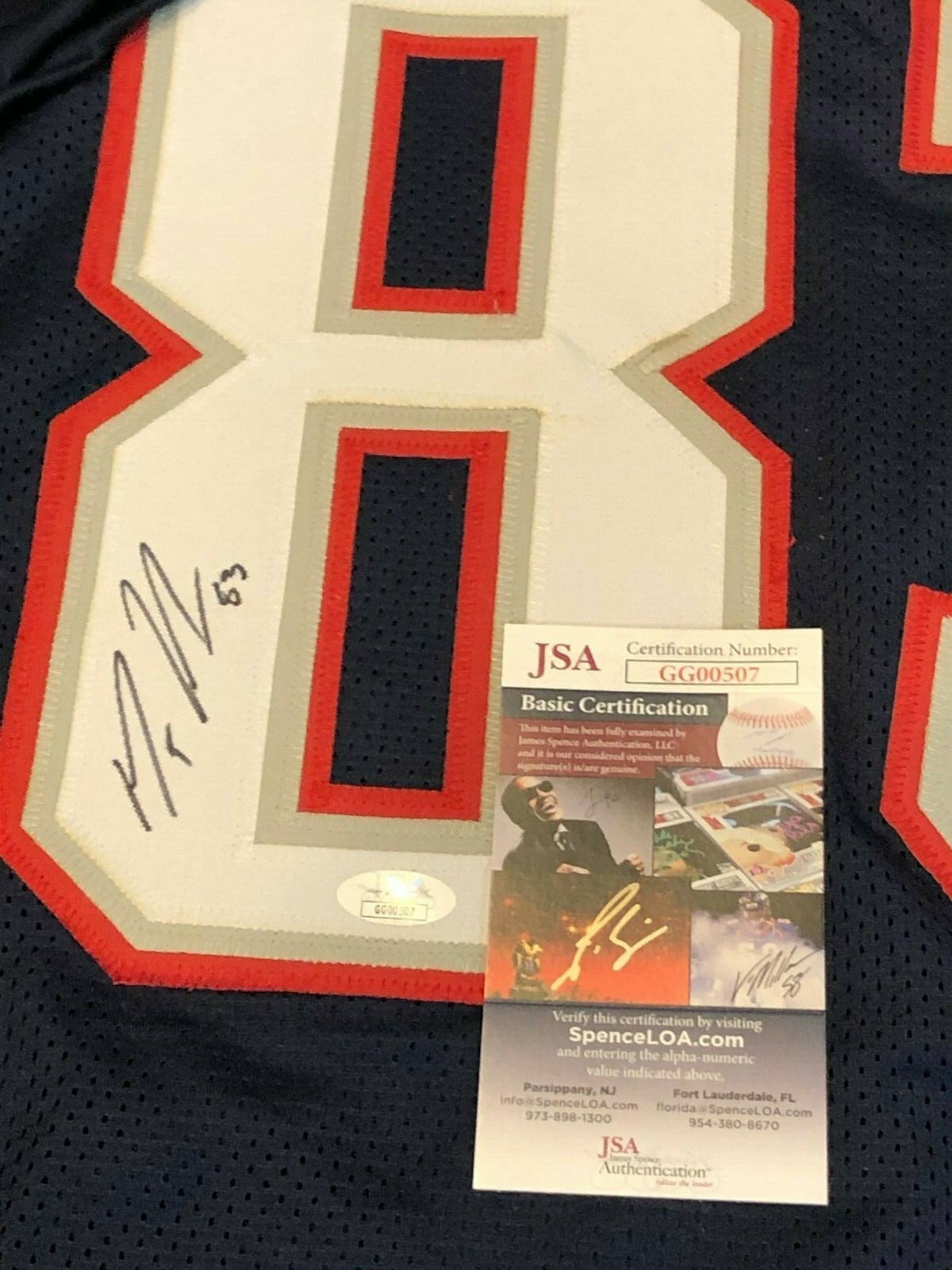 New England Patriots Matt Lacosse Autographed Signed Jersey Jsa  Coa