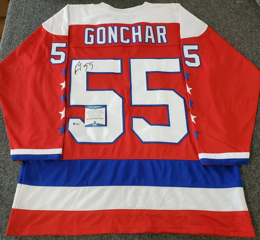 Washington Capitals Sergei Gonchar Autographed Signed Jersey Beckett Coa