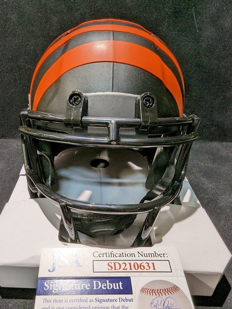 Cincinnati Bengals Myles Murphy Autographed Signed Eclipse Mini Helmet Jsa Coa