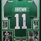 Framed Philadelphia Eagles Aj Brown Autographed Signed Jersey Beckett Holo