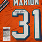Miami Dolphins Brock Marion Autographed Signed Jersey Jsa Coa