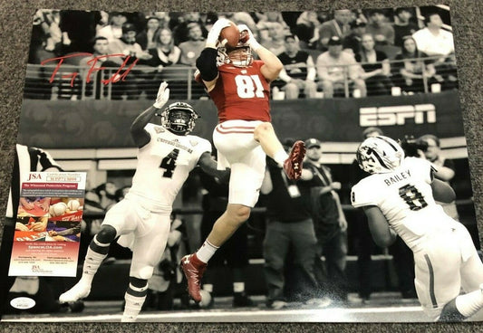 Wisconsin Badgers Troy Fumagalli Autographed Signed 16X20 Photo Jsa  Coa