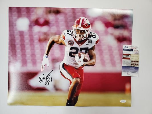 Georgia Bulldogs Eric Stokes Autographed Signed 16X20 Photo Jsa  Coa