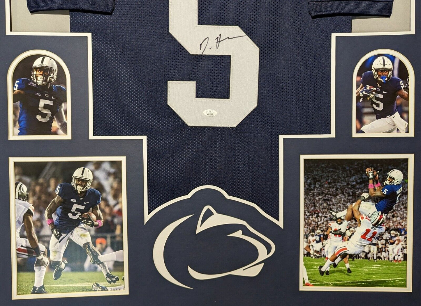 MVP Authentics Framed Penn State Nittany Lions Daesean Hamilton Autographed Jersey Jsa 360 sports jersey framing , jersey framing