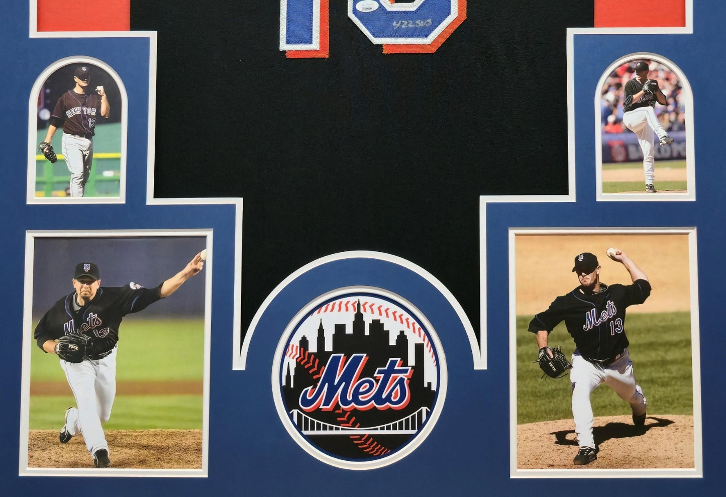 Framed New York Mets Billy Wagner Autographed Inscribed Jersey Jsa Coa