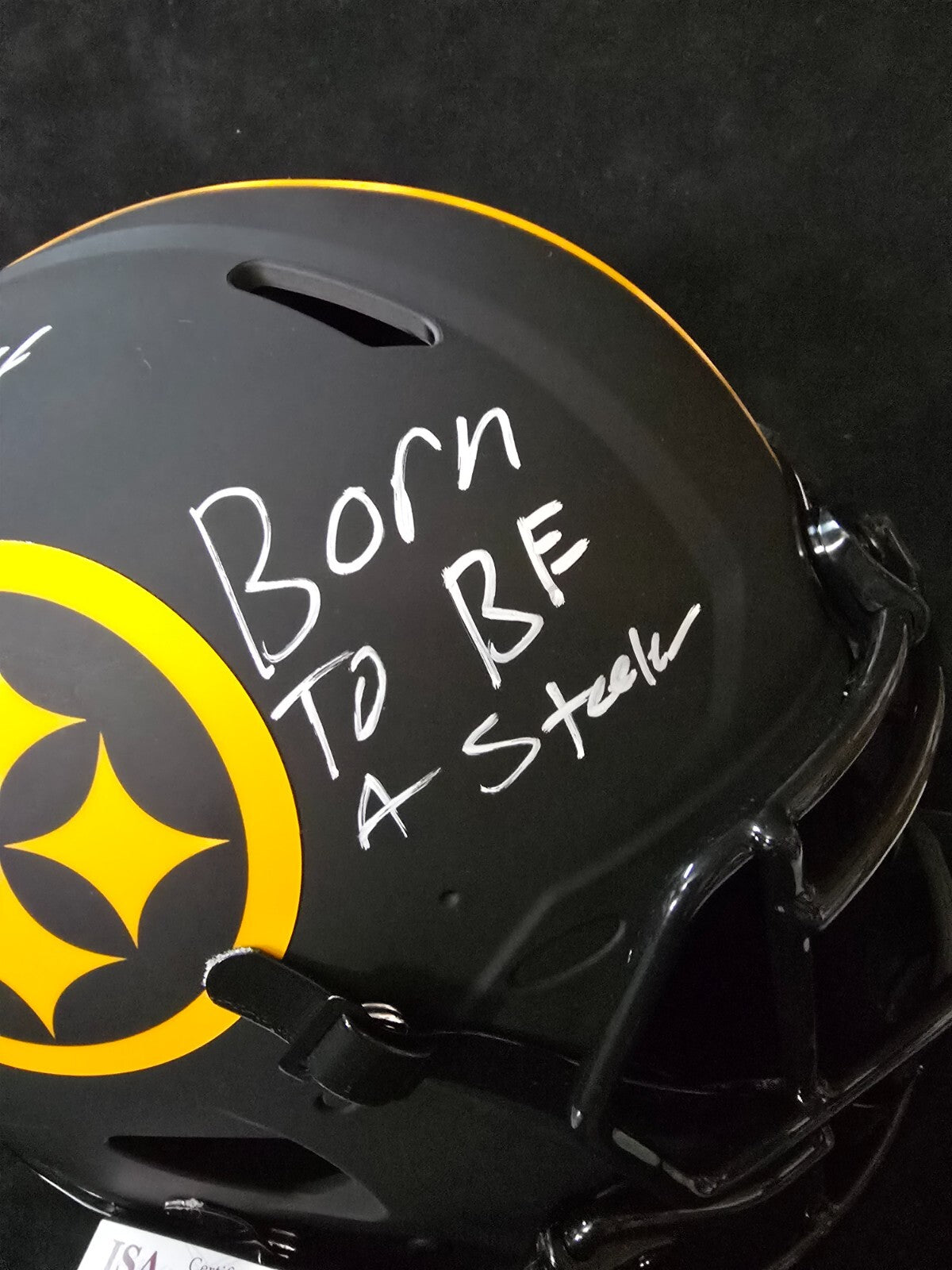 Pittsburgh Steelers Joey Porter Jr Signed Full Size Eclipse Authentic Helmet Jsa