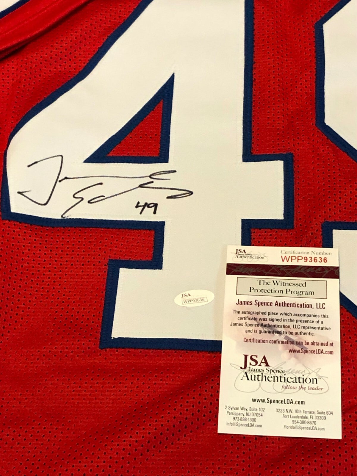Buffalo Bills Tremaine Edmunds Autographed Signed Jersey Jsa  Coa