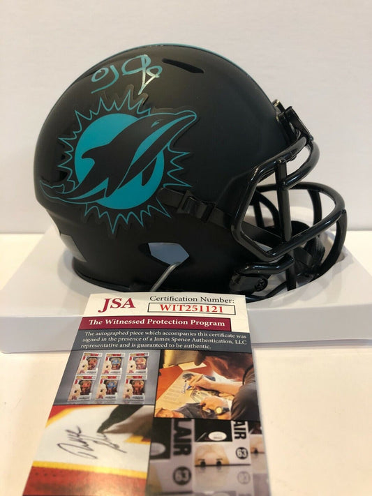 MVP Authentics Oj Mcduffie Autographed Signed Miami Dolphins Speed Eclipse Mini Helmet Jsa Coa 98.10 sports jersey framing , jersey framing