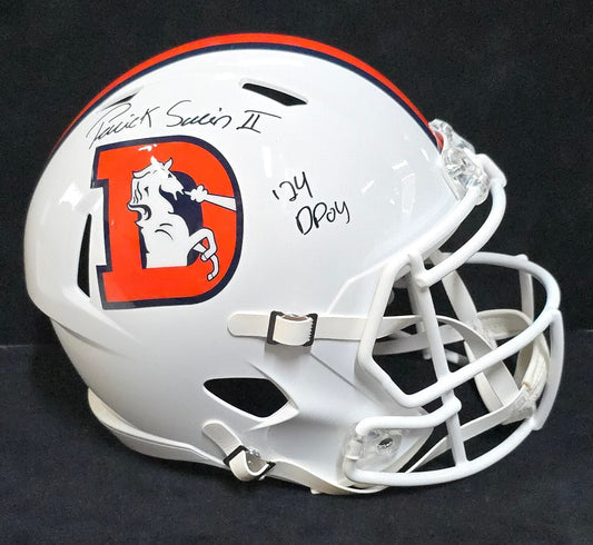 Denver Broncos Pat Surtain Ii Signed Insc Replica Full Size Helmet Beckett