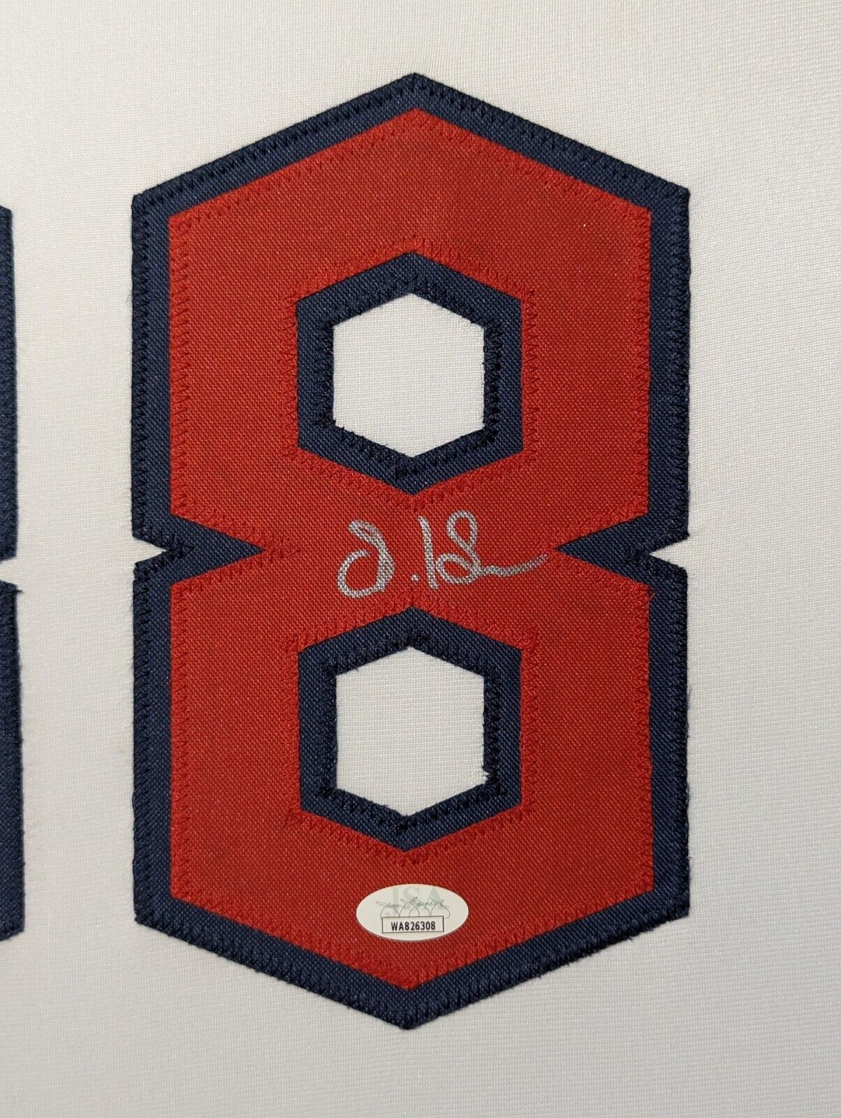 MVP Authentics Framed Cleveland Guardians Steven Kwan Autographed Signed Jersey Jsa Coa 585 sports jersey framing , jersey framing