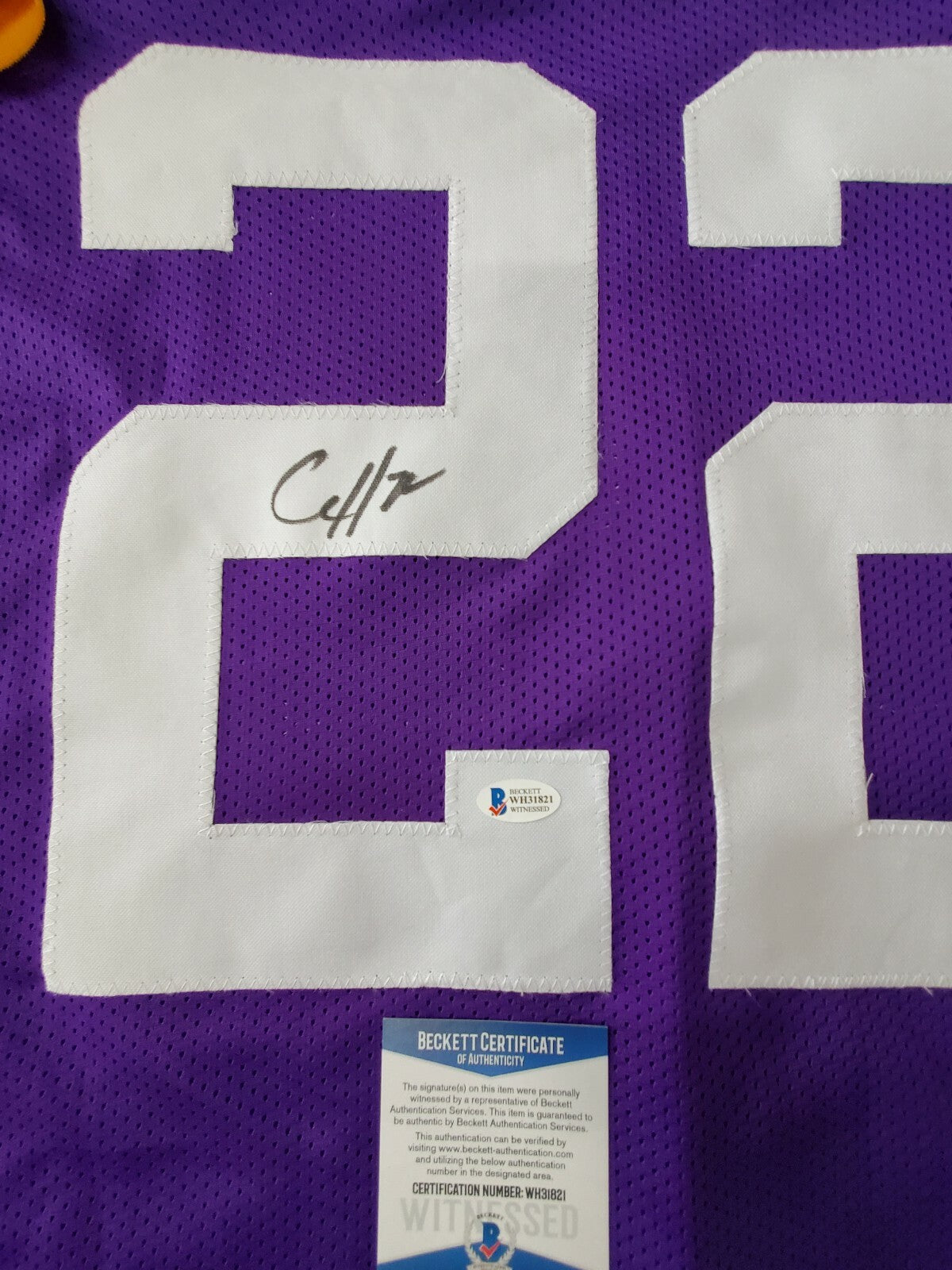 Lsu Tigers Clyde Edwards-Helaire Autographed Signed Jersey Beckett Coa
