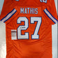 Denver Broncos Damarri Mathis Autographed Signed Jersey Jsa Coa