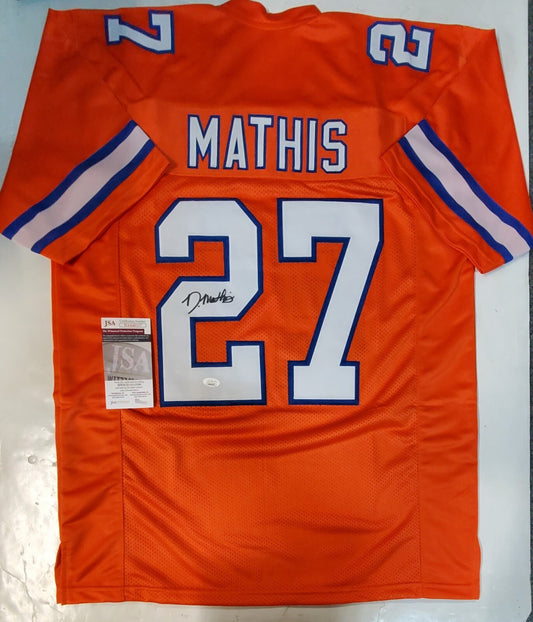 Denver Broncos Damarri Mathis Autographed Signed Jersey Jsa Coa