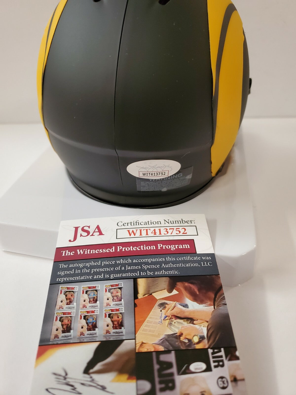 Los Angeles Rams Aaron Donald Autographed Eclipse Mini Helmet Jsa Coa