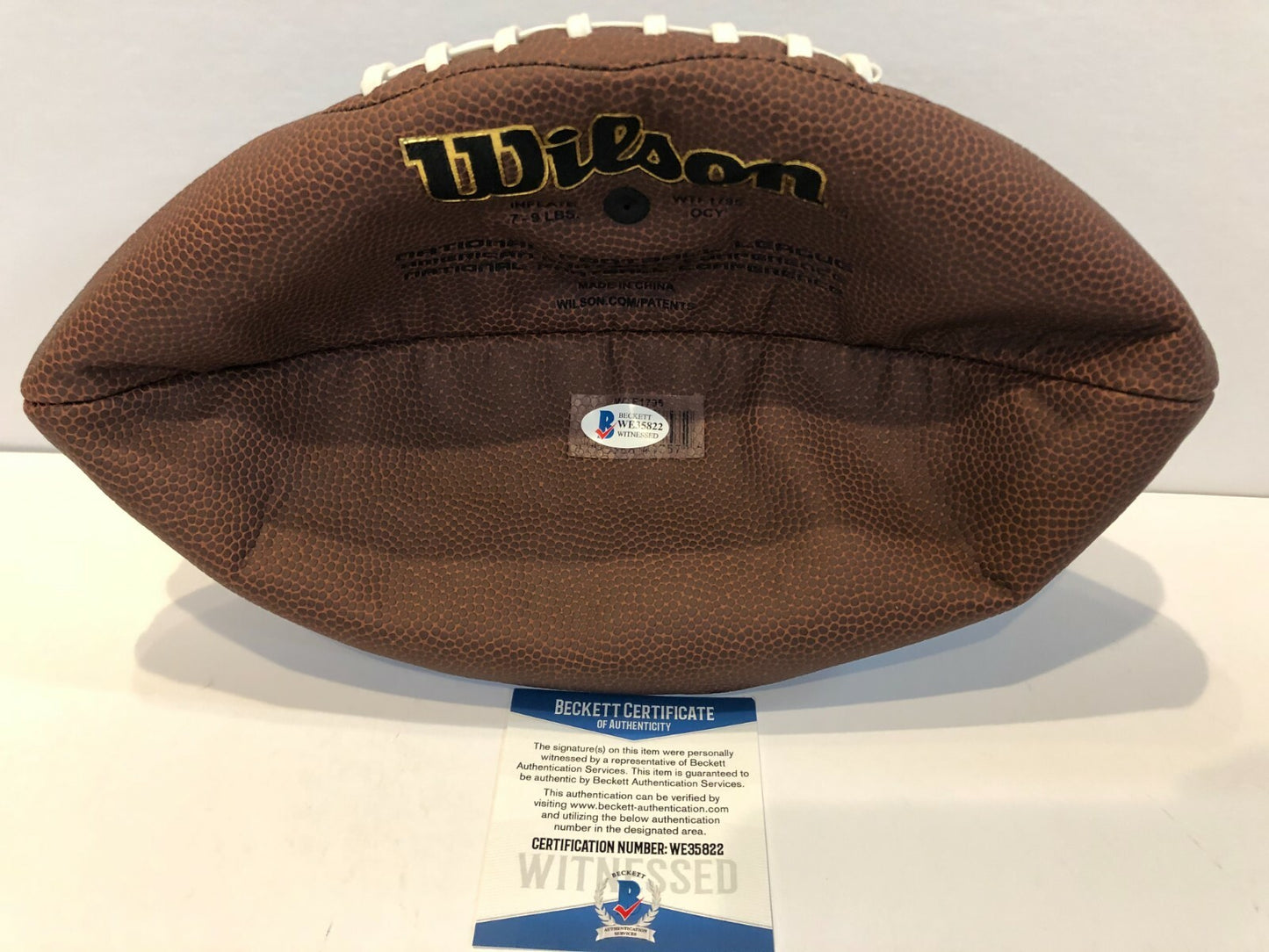 Buffalo Bills John Brown Autographed Signed Nfl Football Beckett Coa