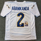 Pitt Panthers Israel "Izzy" Abanikanda Autographed Signed Jersey Jsa Coa