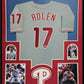 Framed Philadelphia Phillies Scott Rolen Autographed Signed Jersey Beckett Holo